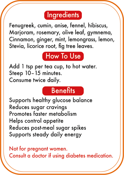 Gluco-Burn – Sugar & Metabolism Support 16$ 100g - 26$ 200g