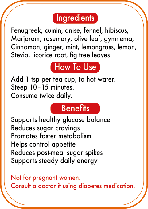 Gluco-Burn – Sugar & Metabolism Support 16$ 100g - 26$ 200g